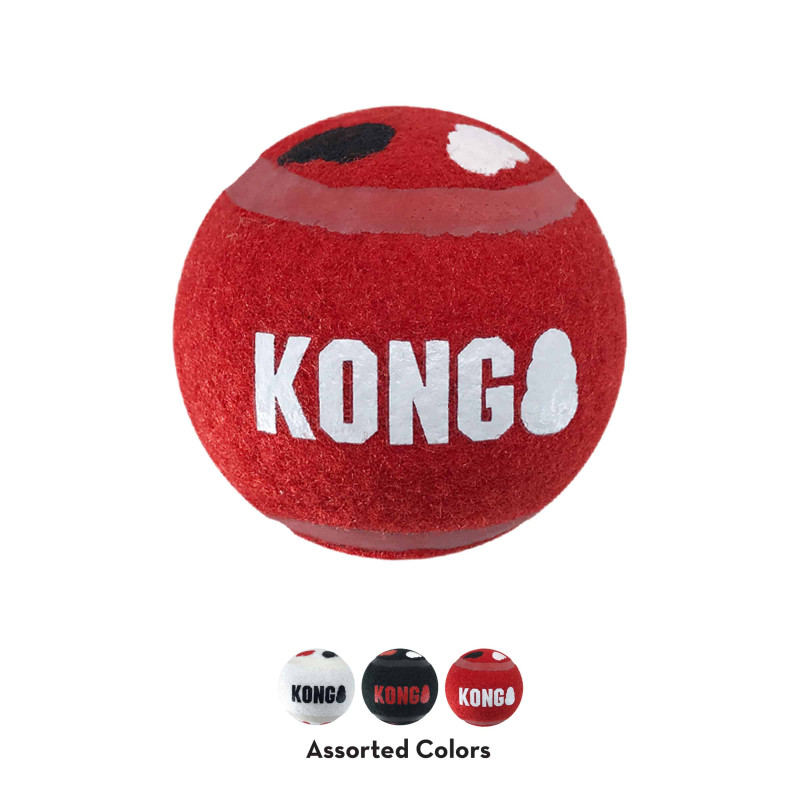 Іграшка для собак KONG Signature Sport Balls (фірмові спортивні м’ячі, набір 3 шт.), розмір XS