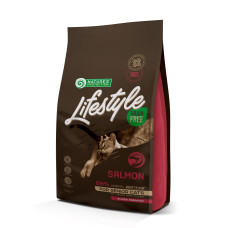 Сухий беззерновий корм Nature's Protection (Нейчер Протекшн) Lifestyle GF Senior Salmon для літніх котів з лососем, 1,5 кг