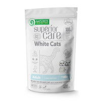 Сухий беззерновий корм Nature's Protection (Нейчер Протекшн) Superior Care White Cats Grain Free Herring для дорослих котів з білим забарвленням шерсті та оселедцем, 400 г