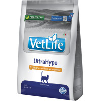 Сухий корм ( Фарміна ) Farmina Vet Life UltraHypo для дієтичного харчування при харчовій алергії у дорослих котів, з гідролізованим рибним білком 5 кг