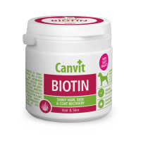 Витаминный комплекс для собак Canvit Biotin для здоровой кожи и блестящей шерсти 100 г