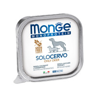 Вологий корм Monge Dog SOLO з олениною для дорослих собак, 150 г