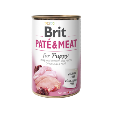 Вологий корм для цуценят Brit Care Pate & Meat з куркою та індичкою, 400 г