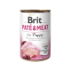 Вологий корм для цуценят Brit Care Pate & Meat з куркою та індичкою, 400 г