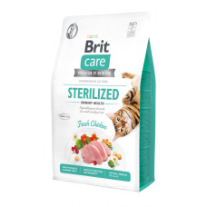 Сухий беззерновой корм Brit Care Cat Grain Free Sterilized Urinary Health - для стерилізованих котів для підтримання сечостатевої системи з куркою 2 кг