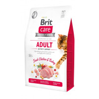 Сухой беззерновой корм Brit Care Cat Grain Free Adult Activity Support - для кошек, которые живут на улице, с индейкой и курицей 2 кг