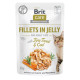 Вологий корм Brit Care Cat Pouch Fillets in Jelly - для дорослих котів, з тріскою та фореллю в желе 85 г