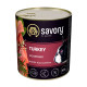 Вологий корм SAVORY з індичкою для дорослих собак усіх порід, 800 г