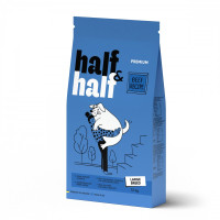 Сухий корм Half&Half (яловичина) для дорослих собак великих порід, 12 кг