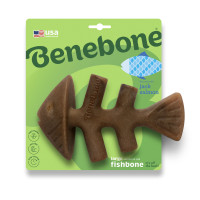 Іграшка для гризіння Benebone Fishbone Salmon «Рибна кістка» зі смаком лосося для собак, розмір LARGE, до 40 кг