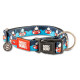 Нашийник для собак Max & Molly Smart ID Collar Frenzy the Shark з принтом Шалена акула, S