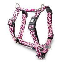 Шлейка для собак Max & Molly H-Harness Leopard Pink з леопардовим принтом, XS