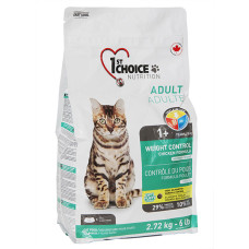 Сухий корм 1st Choice Weight Control Adult для котів схильних до повноти з куркою 2.72 кг