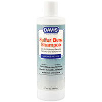 Шампунь з пероксидом бензоїлу, сіркою та саліциловою кислотою Davis Sulfur Benz Shampoo для собак і котів із захворюваннями шкіри 355 мл