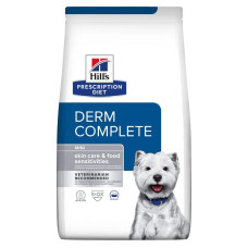 Сухий корм Hill's Prescription Diet Derm Complete Mini для собак малих порід з рисом і яйцем, підтримка при харчовій алергії та атопічному дерматиті, 1 кг