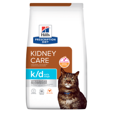 Сухий корм Hill's PRESCRIPTION DIET k/d Early Stage з ActivBiome+ Kidney Defense з куркою для котів для підтримки функції нирок на ранній стадії захворювання, 1,5 кг