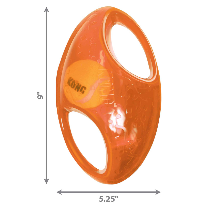 Іграшка для собак KONG Jumbler Football (м’яч-американський футбол з пискавкою), асорті, розмір, L/XL