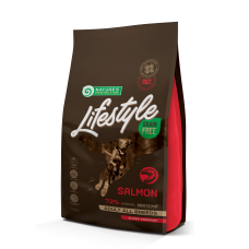 Сухий беззерновий корм Nature's Protection (Нейчер Протекшн) Lifestyle GF Salmon Adult All Breeds для собак усіх порід з лососем, 1.5 кг