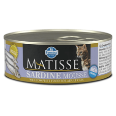 Вологий корм ( Фарміна ) Farmina Matisse Cat Mousse Sardine для дорослих котів з сардиною 85 г 