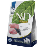 Сухий корм ( Фарміна ) Farmina N&D PRIME DOG LAMB & BLUEBERRY ADULT MEDIUM & MAXI для дорослих собак середніх і великих порід з ягням та чорницею 2,5 кг