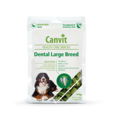 Ласощі Canvit Dental LB для собак великих порід 250 г