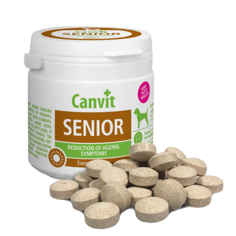 Вітамінний комплекс для собак Canvit Senior для підтримки здоров’я літніх собак 100 г