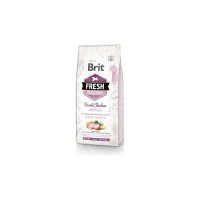 Сухой корм Brit Fresh Puppy (курица и картофель) для щенков и молодых собак всех пород, 12кг