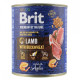Вологий корм для собак Brit Premium by Nature з ягням та гречкою, 800 г