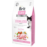 Сухий беззерновий корм Brit Care Cat Grain Free Sterilized Sensitive - для стерилізованих котів з чутливим травленням з кроликом 7 кг