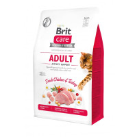 Сухий беззерновий корм Brit Care Cat Grain Free Adult Activity Support - для котів, які живуть на вулиці, з індичкою та куркою 400 г