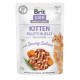 Вологий корм Brit Care Kitten Pouch Fillets in Jelly - для кошенят, з пікантним лососем в желе 85 г