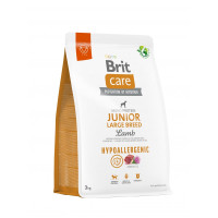 Сухий корм Brit Care Dog Hypoallergenic Junior Large Breed (ягня та рис) для цуценят і молодих собак великих порід від 25 кг, 3 кг