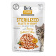 Вологий корм Brit Care Sterilized Fillets in Gravy Savory Salmon and Tuna - для стерилізованих котів, філе в соусі з лососем і тунцем 85 г