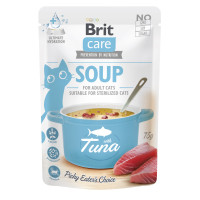 Вологий корм Brit Care Soup with Tuna - для дорослих котів, суп з тунцем 75 г