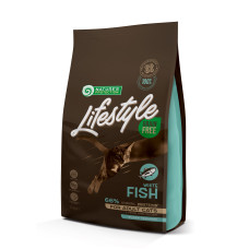 Сухий беззерновий корм Nature's Protection (Нейчер Протекшн) Lifestyle GF Adult White Fish для дорослих котів з білою рибою, 1,5 кг