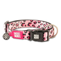 Нашийник для собак Max & Molly Smart ID Collar Leopard Pink з леопардовим принтом, S