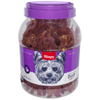 Ласощі для собак Wanpy Duck Jerky з в’яленого качиного філе 1 кг