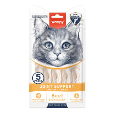 Кремові функціональні ласощі для котів Wanpy Functional Creamy Lickable Treat Joint Support 70 г