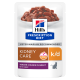Вологий корм Hill's PRESCRIPTION DIET k/d для котів для підтримки функції нирок, з яловичиною, пауч 85 г
