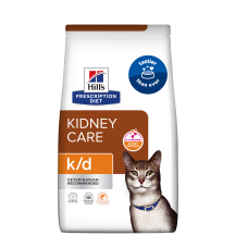 Сухий корм Hill's PRESCRIPTION DIET k/d з ActivBiome+ Kidney Defense з лососем для котів для підтримки функції нирок, 1,5 кг