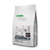 Сухий беззерновий корм Nature's Protection (Нейчер Протекшн) Superior Care Dark Cats Grain Free Herring для дорослих котів з темним забарвленням шерсті та оселедцем, 1,5 кг