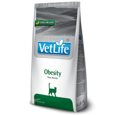 Сухий корм ( Фарміна ) Farmina Vet Life Obesity для зниження зайвої ваги у дорослих котів, з куркою 2 кг 