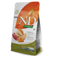 Сухой беззерновой корм (Фармина) Farmina N&D Grain Free Pumpkin Duck and Cantaloupe Adult для взрослых кошек с уткой и тыквой 1,5 кг