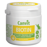 Вітамінно-мінеральна добавка Canvit Biotin для котів, для підтримки здоров'я шкіри та блиску шерсті 100 г