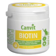 Вітамінно-мінеральна добавка Canvit Biotin для котів, для підтримки здоров'я шкіри та блиску шерсті 100 г