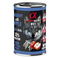 Влажный корм Alpha Spirit Anchovy with Red Apple с анчоусами и красным яблоком для взрослых собак всех пород, 400 г 
