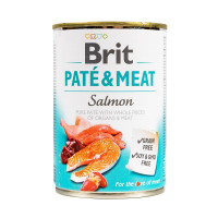 Вологий корм для собак Brit Care Pate & Meat з лососем, 400 г