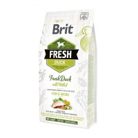 Сухий корм Brit Fresh Active Run & Work (качка та пшоно) для дорослих активних собак, 2,5 кг