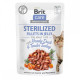 Вологий корм Brit Care Cat Pouch Fillets in Jelly - для кастрованих котів, з качкою та індичкою в желе 85 г