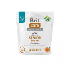 Сухий корм Brit Care Dog Grain Free Senior & Light (лосось та картопля) для собак похилого віку або собак із надмірною вагою, 1 кг